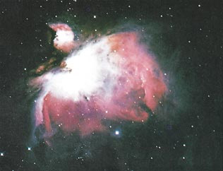 কুরআন এবং ধোঁয়া থেকে মহাবিশ্ব 2 Figure 1: A new star forming out of a cloud of gas and dust (nebula), which is one of the remnants of the ‘smoke’ that was the origin of the whole universe. (The Space Atlas, Heather and Henbest, p. 50.)